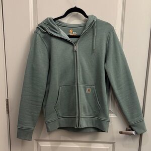 Carhartt Women Sage Green Full-Zip Jacket